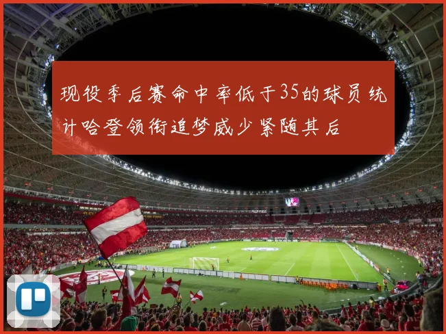 现役季后赛命中率低于35的球员统计哈登领衔追梦威少紧随其后